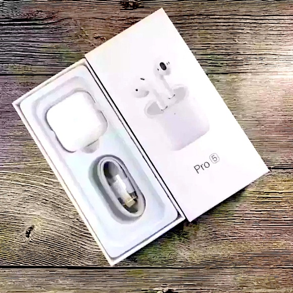 Pro 5 Wireless EarBuds with Charging Case - Picture 1 of 7